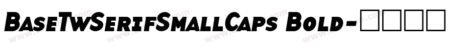BaseTwSerifSmallCaps Bold字体转换